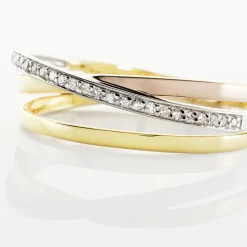 Bague Layan Or Tricolore Diamant