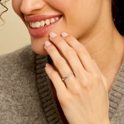 Bague Lilibeth Argent Blanc