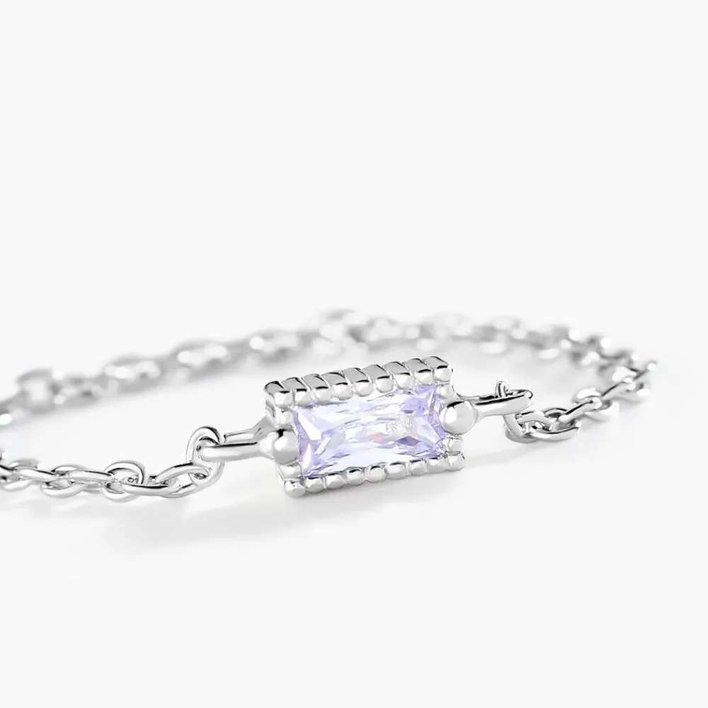 Bague Lipa Argent Blanc Oxyde De Zirconium|Marc Orian Hot