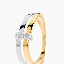 Bague Lisella Or Bicolore Diamant