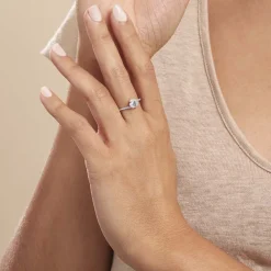 Bague Loriane Or Blanc Topaze Et Oxyde De Zirconium|Marc Orian Best
