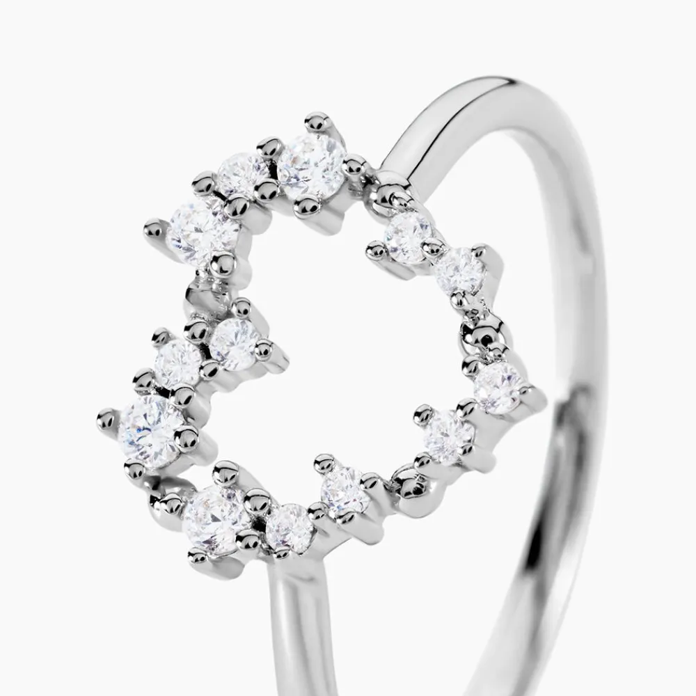Bague Lovella Argent Blanc Oxyde De Zirconium|Marc Orian New