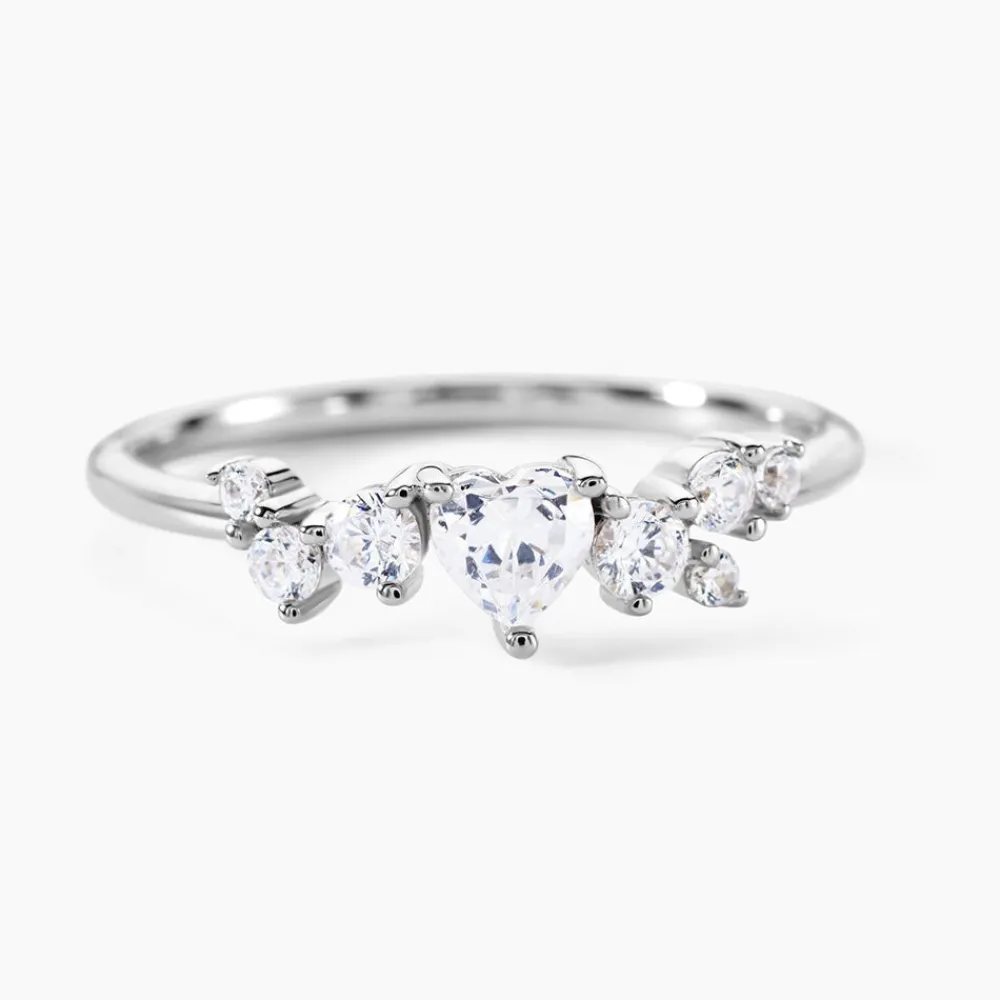 Bague Lovella Argent Blanc Oxyde De Zirconium|Marc Orian Sale