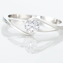 Bague Lysie Argent Blanc Oxyde De Zirconium|Marc Orian