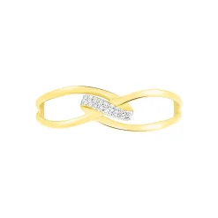 Bague Madelle Or Jaune Diamant