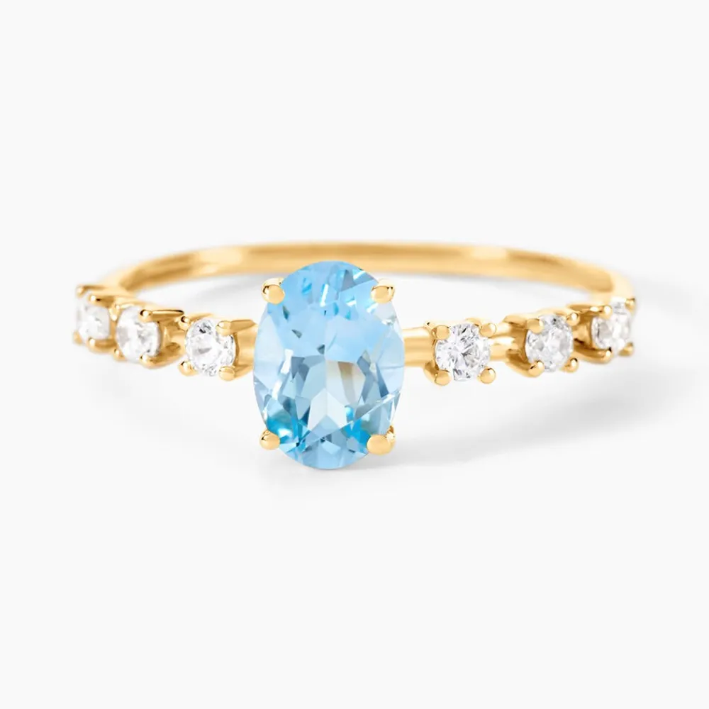 Bague Mahendra Or Jaune Topaze Oxyde De Zirconium|Marc Orian Sale