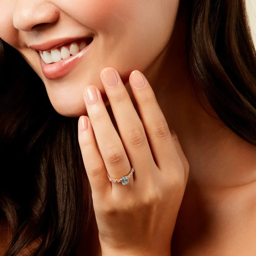 Bague Mahendra Or Jaune Topaze Oxyde De Zirconium|Marc Orian Sale