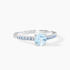 Bague Manon Or Blanc Topaze Et Oxyde De Zirconium|Marc Orian Clearance
