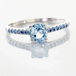 Bague Manon Or Blanc Topaze Et Oxyde De Zirconium|Marc Orian Clearance
