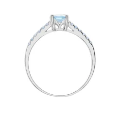 Bague Manon Or Blanc Topaze Et Oxyde De Zirconium|Marc Orian Clearance