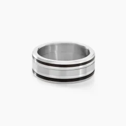 Bague Margalith Acier Blanc