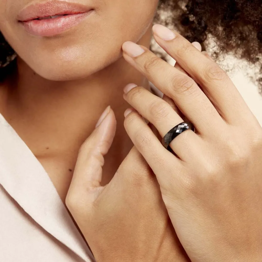 Bague Marichka Ceramique Noir Céramique|Marc Orian