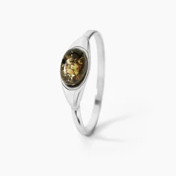 Bague Marquita Argent Blanc Ambre|Marc Orian