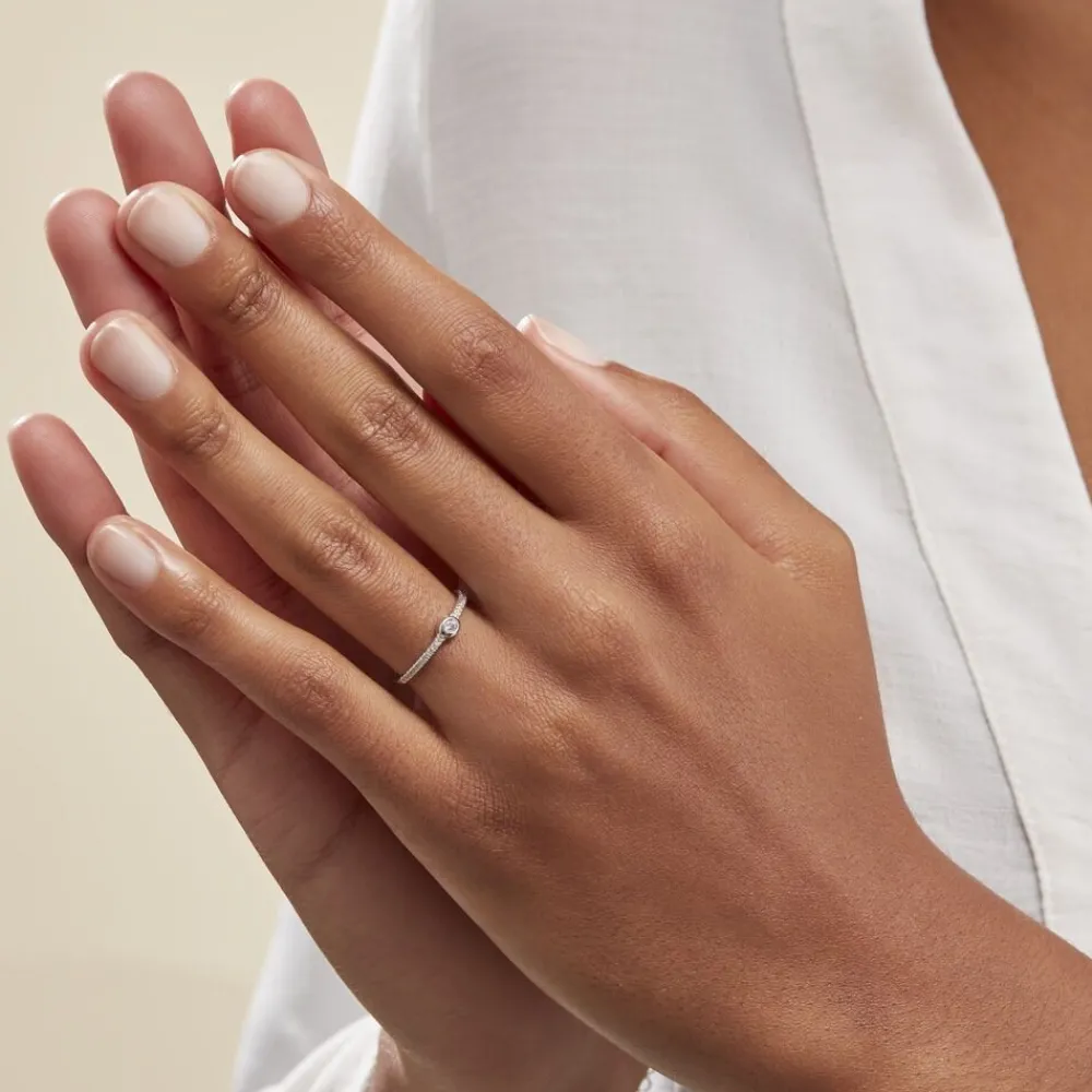 Bague Maryne Argent Blanc Oxyde De Zirconium|Marc Orian Sale
