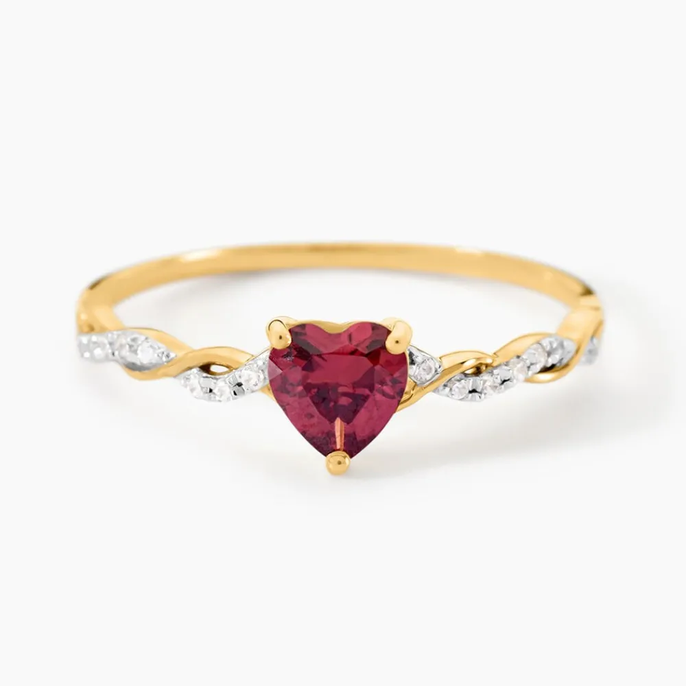 Bague Mathilde Or Jaune Rhodolite Oxyde De Zirconium|Marc Orian Best