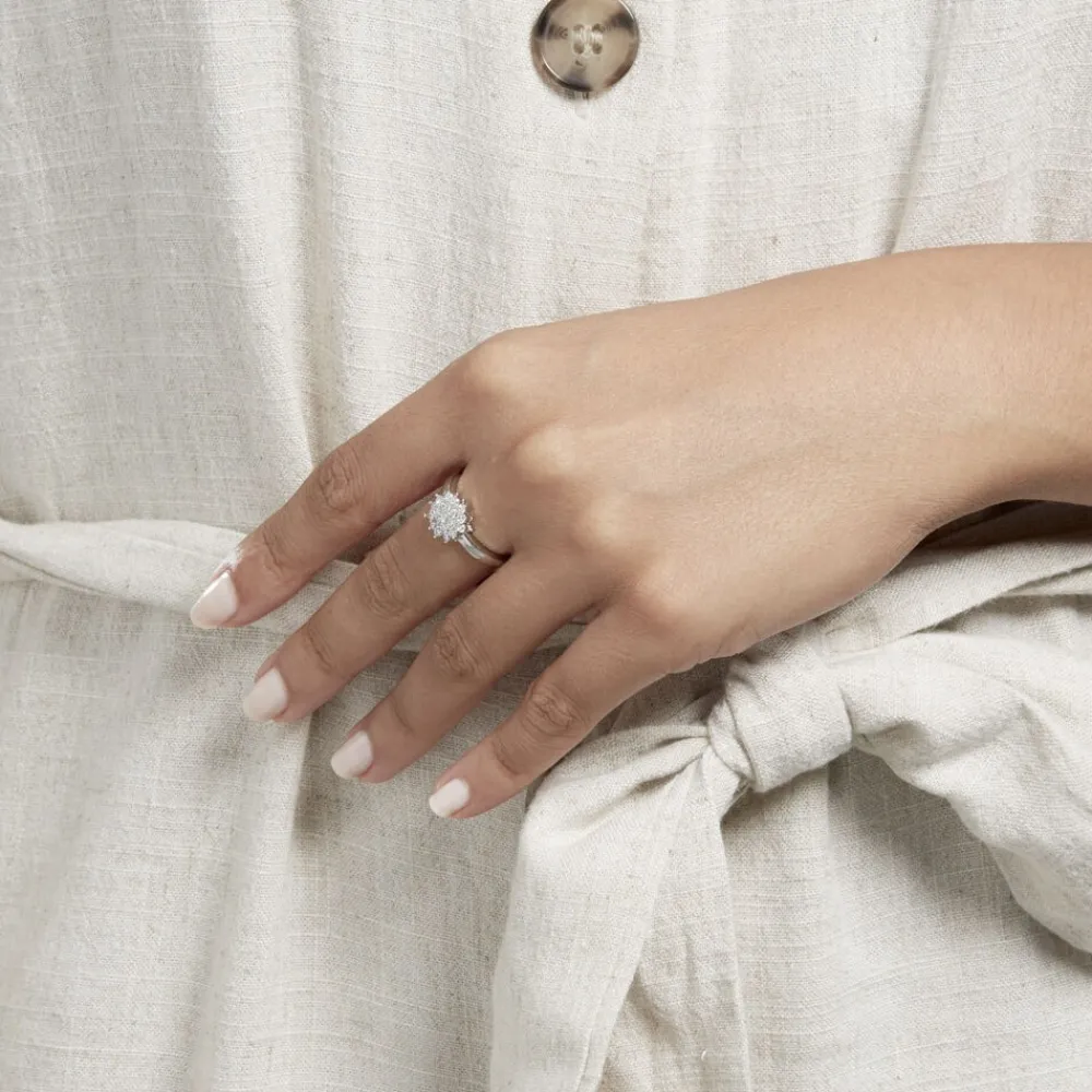 Bague Maximille Argent Blanc Oxyde De Zirconium|Marc Orian Hot