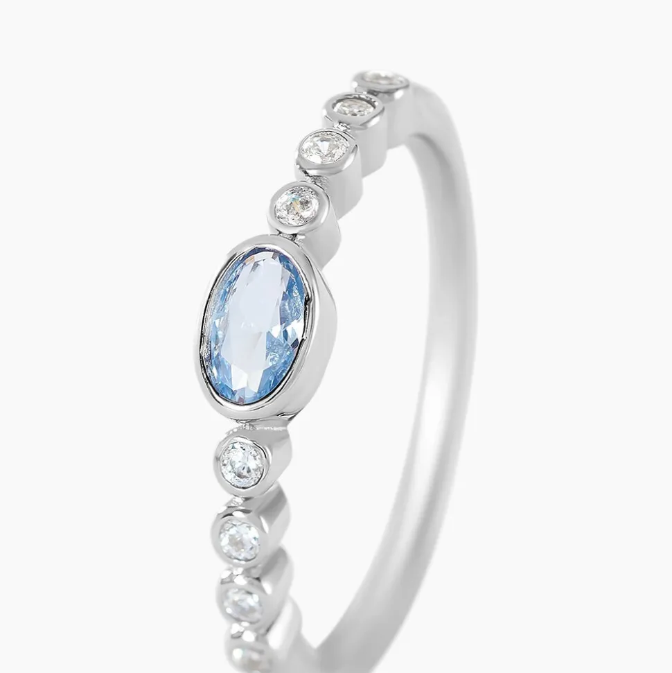 Bague Mayfair Argent Blanc Oxyde De Zirconium