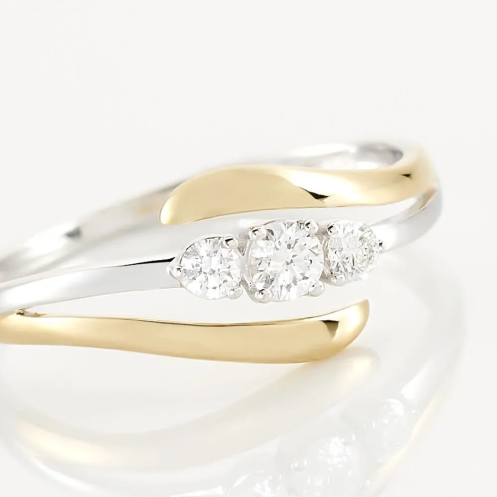 Bague Mayline Or Bicolore Diamant|Marc Orian Clearance