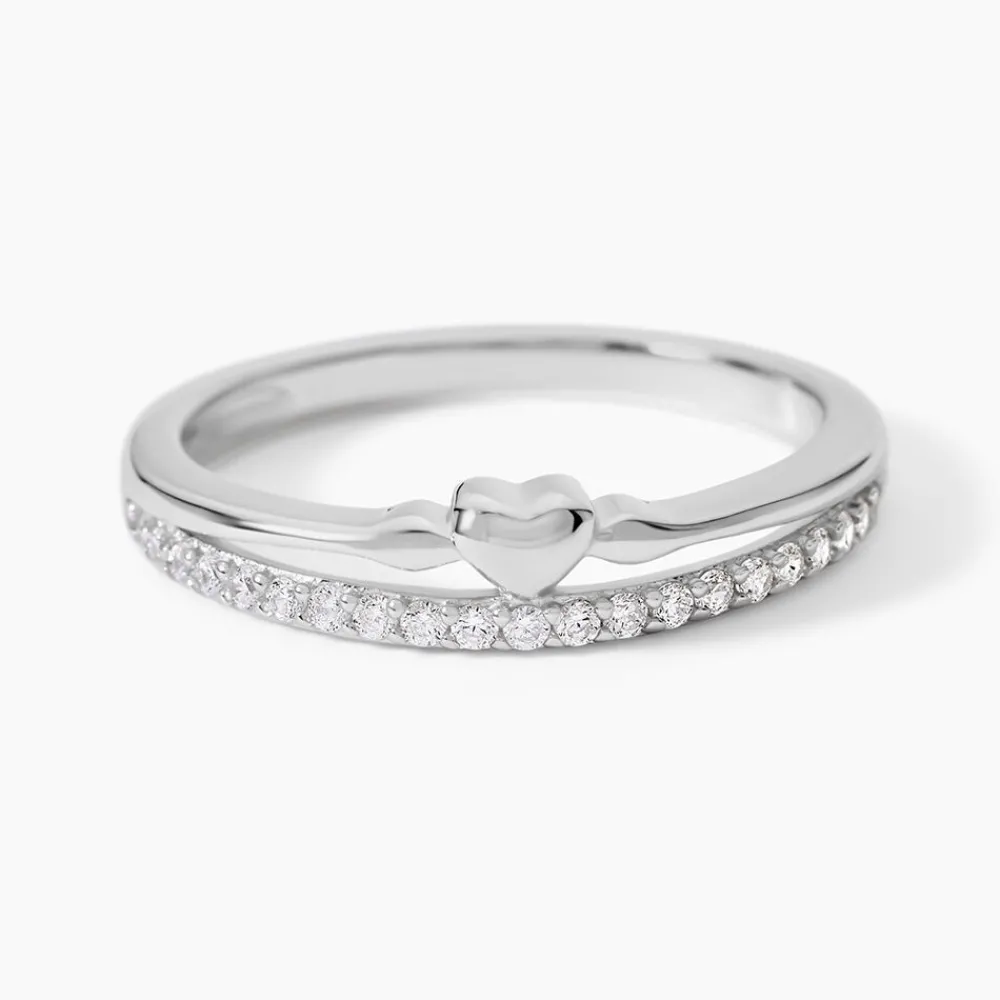 Bague Melanie Argent Blanc Oxyde De Zirconium|Marc Orian Online