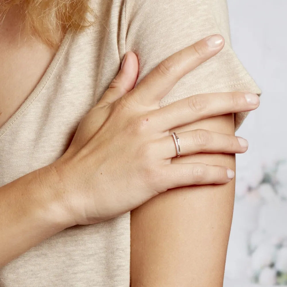 Bague Melanie Argent Blanc Oxyde De Zirconium|Marc Orian Online