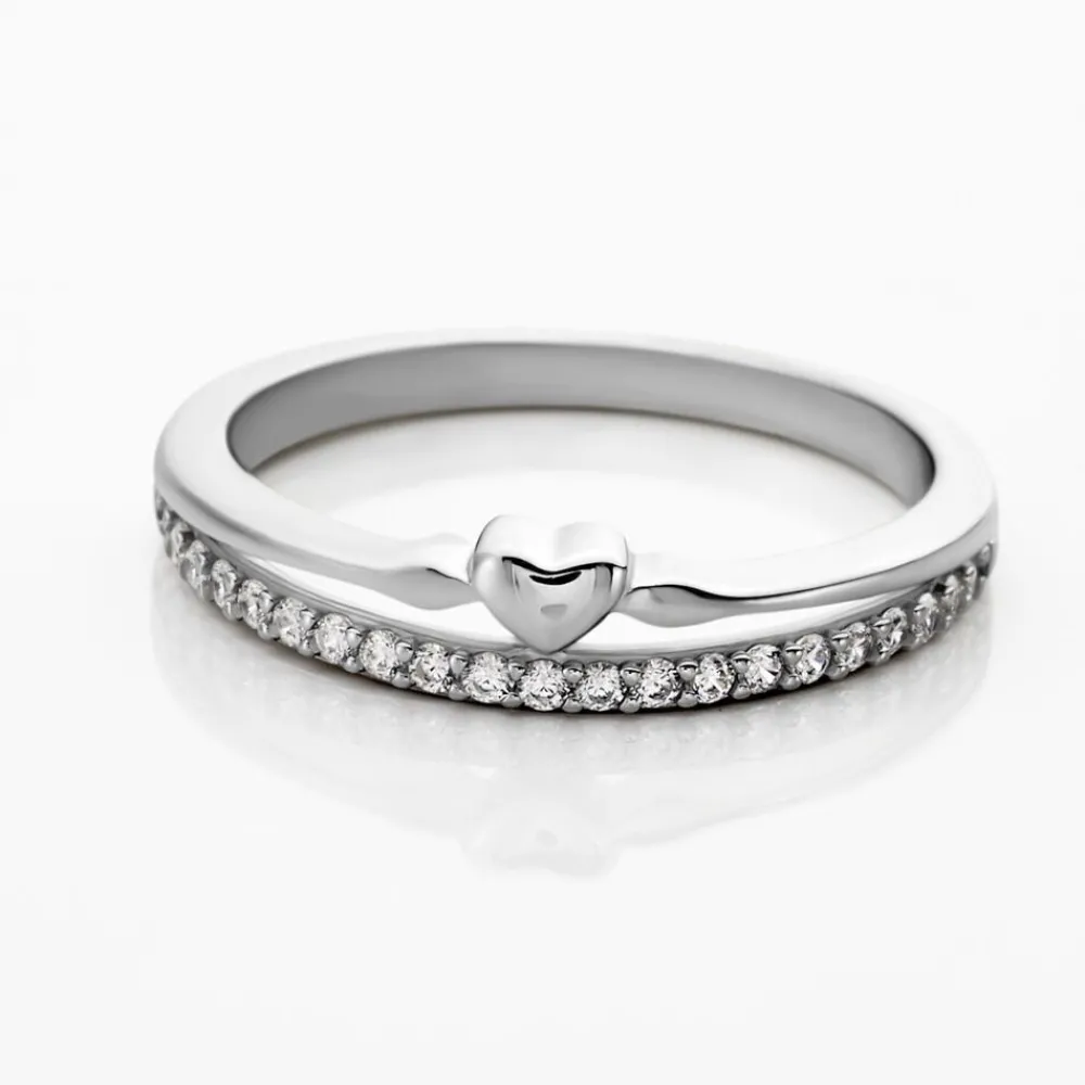 Bague Melanie Argent Blanc Oxyde De Zirconium|Marc Orian Online