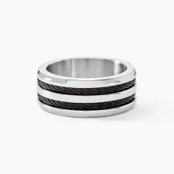 Bague Men's Steel Acier Blanc