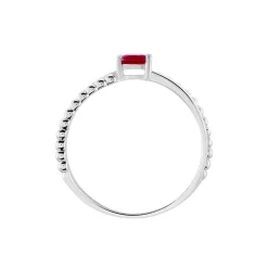 Bague Meri Or Blanc Rubis|Marc Orian Discount