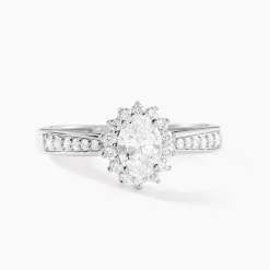 Bague Myles Platine Blanc Diamant Synthétique|Marc Orian New