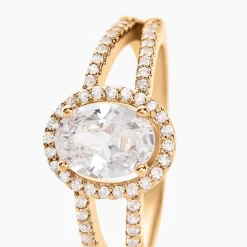 Bague Myriama Plaqué Or Jaune Oxyde De Zirconium|Marc Orian Clearance