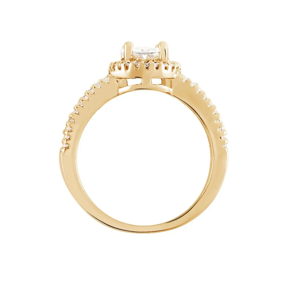 Bague Myriama Plaqué Or Jaune Oxyde De Zirconium|Marc Orian Clearance