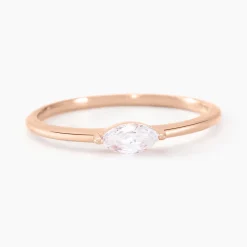 Bague Navette De Zirconium|Marc Orian New