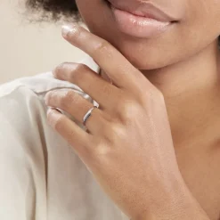 Bague Nazima Or Blanc Diamant|Marc Orian Online