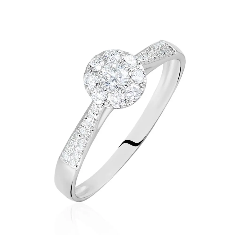 Bague Neptune Or Blanc Diamant|Marc Orian Online