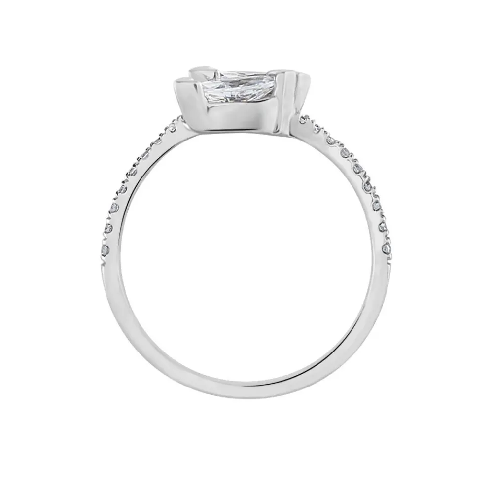 Bague Nevarte Argent Blanc Oxyde De Zirconium|Marc Orian Outlet
