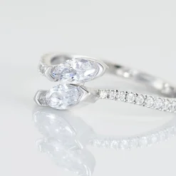 Bague Nevarte Argent Blanc Oxyde De Zirconium|Marc Orian Outlet