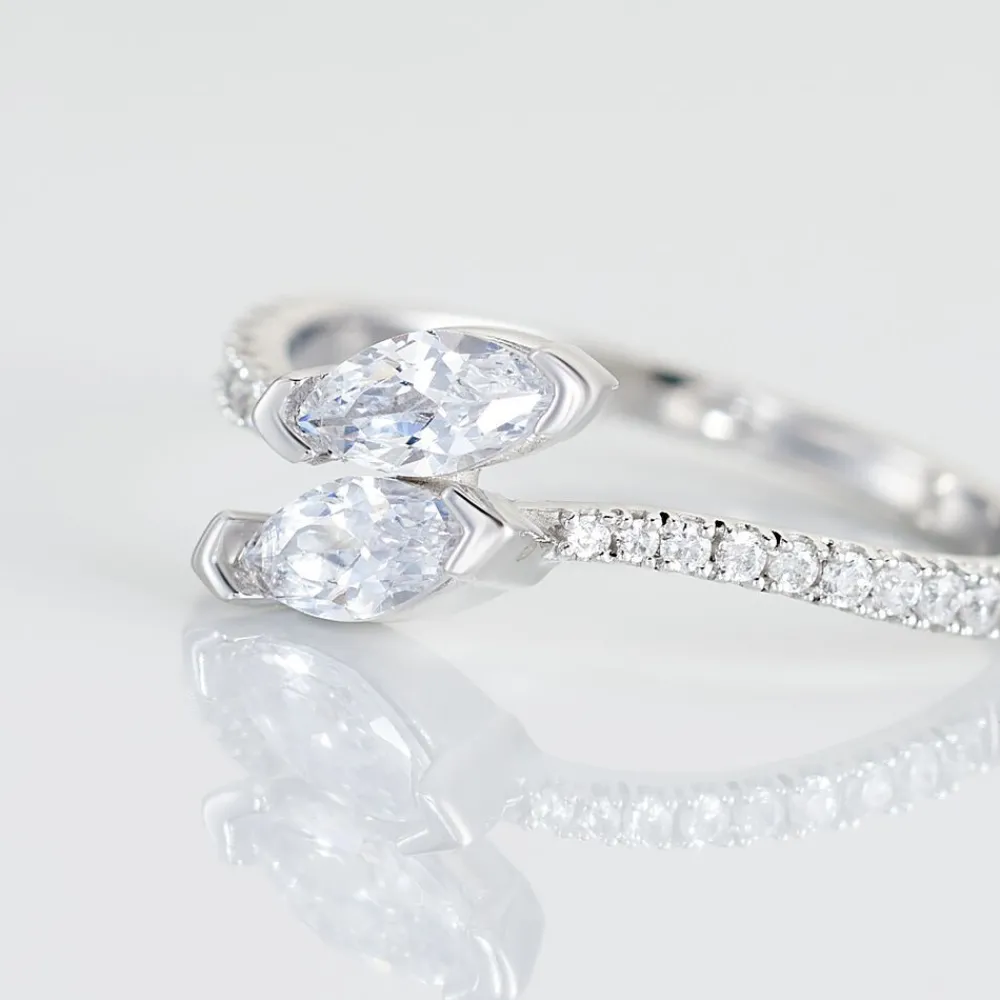 Bague Nevarte Argent Blanc Oxyde De Zirconium|Marc Orian Outlet