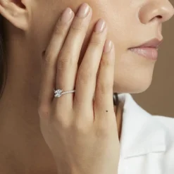 Bague Nevarte Argent Blanc Oxyde De Zirconium|Marc Orian Outlet