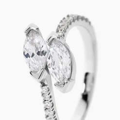 Bague Nevarte Argent Blanc Oxyde De Zirconium|Marc Orian Outlet