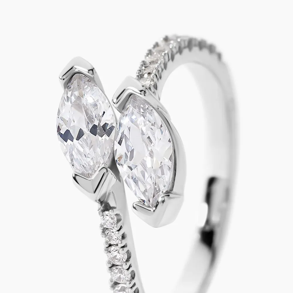 Bague Nevarte Argent Blanc Oxyde De Zirconium|Marc Orian Outlet