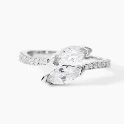 Bague Nevarte Argent Blanc Oxyde De Zirconium|Marc Orian Outlet