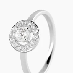 Bague Ninon Or Blanc Oxyde De Zirconium
