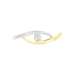Bague Nohane Or Bicolore Diamant