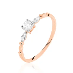 Bague Norhen Or Rose Oxyde De Zirconium|Marc Orian Best