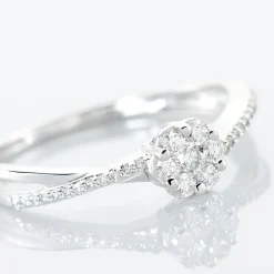 Bague Nusa Or Blanc Diamant