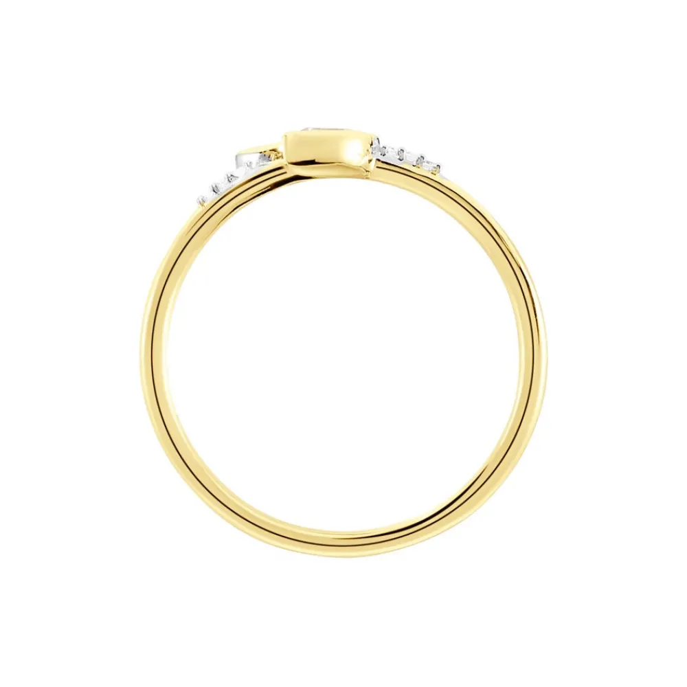 Bague Océan Or Jaune Topaze Oxyde De Zirconium|Marc Orian Hot