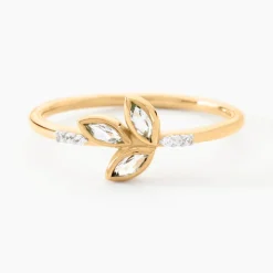 Bague Océan Or Jaune Topaze Oxyde De Zirconium|Marc Orian Hot