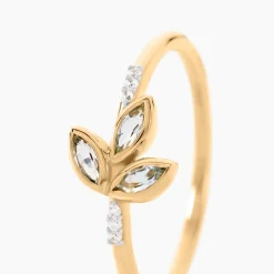 Bague Océan Or Jaune Topaze Oxyde De Zirconium|Marc Orian Hot