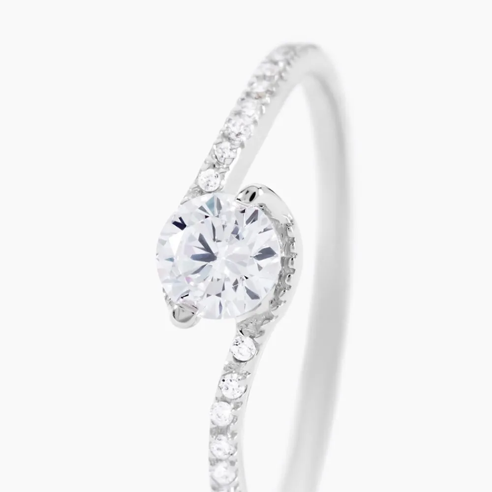 Bague Olly Or Blanc Oxyde De Zirconium|Marc Orian