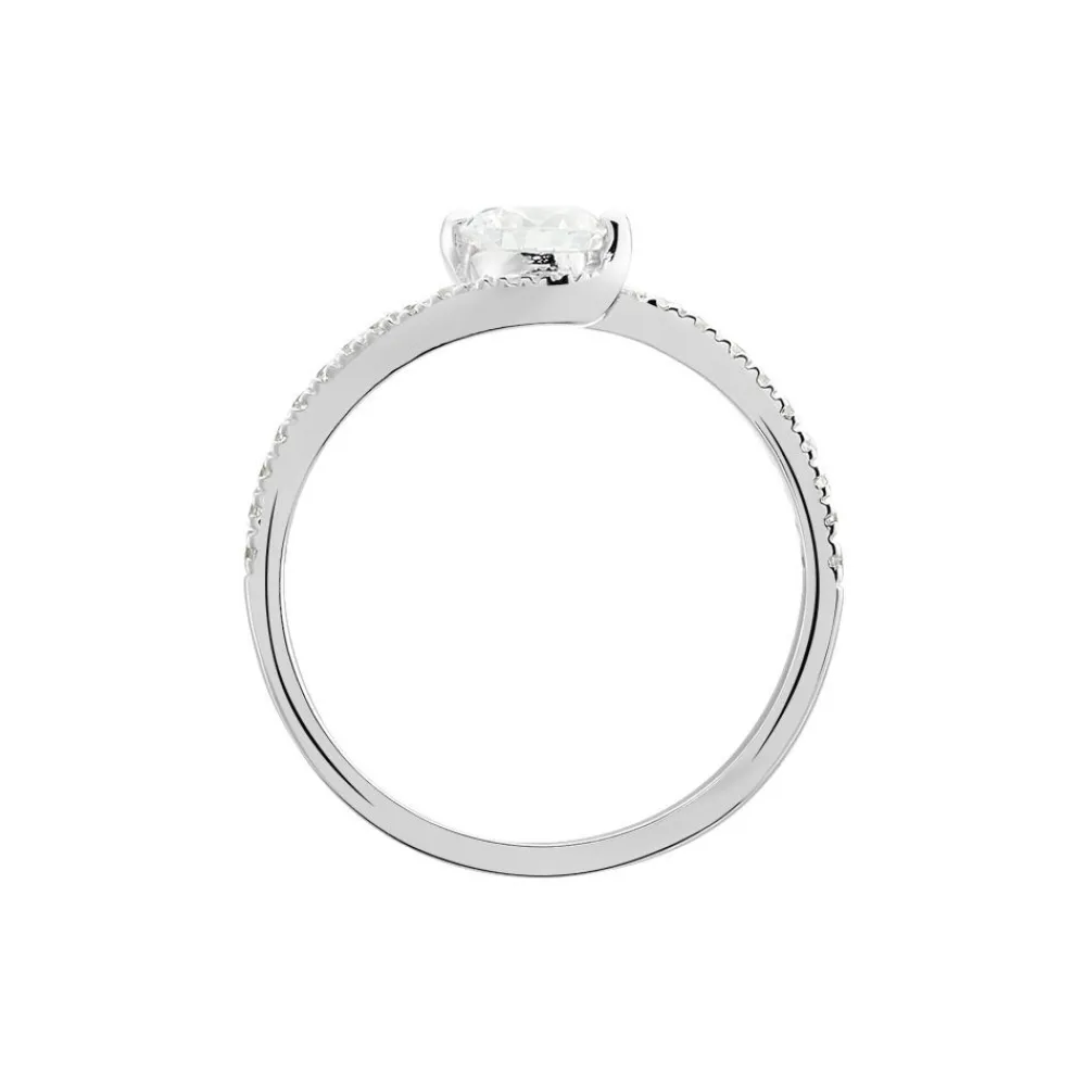 Bague Olly Or Blanc Oxyde De Zirconium|Marc Orian
