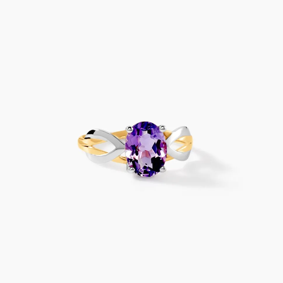 Bague Or Bicolore Bonnie Améthyste